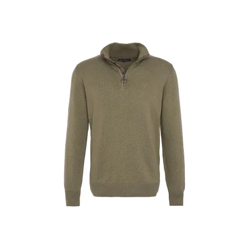 BARBOUR FW24 Трикотаж Мужской Винтаж Хаки