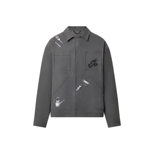 LOUIS VUITTON Куртка Мужская Черная Серый