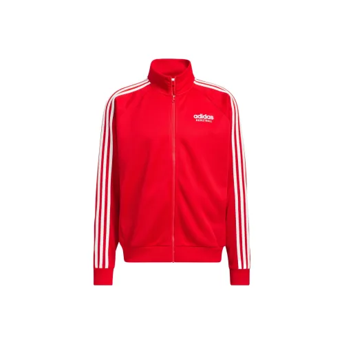 Adidas Баскетбол Светло-алый Мужской Куртки