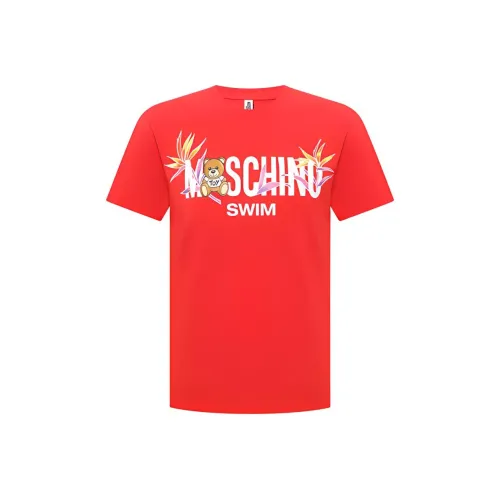 MOSCHINO Красная Унисекс Футболка