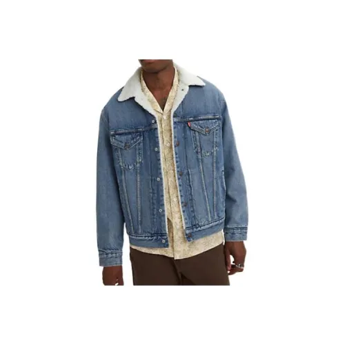 Levis Blue Men's Jackets Левис Синий Мужские Куртки