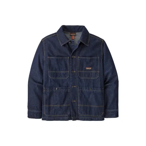 Patagonia Синий Синий Мужские Куртки