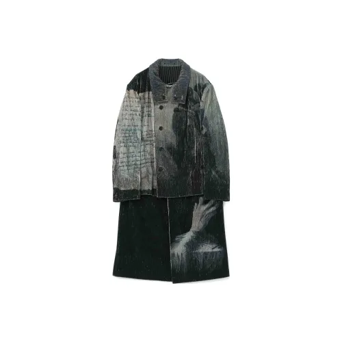 Yohji Yamamoto Серый Унисекс Куртки