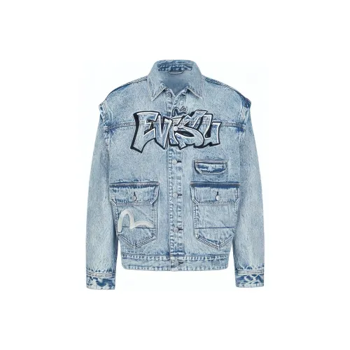 EVISU Джинсовый синий Мужские Куртки