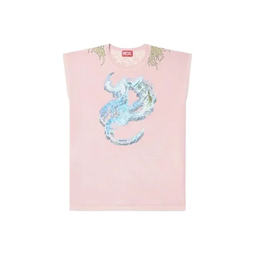 DIESEL SS25 Топ Мужской Розовый