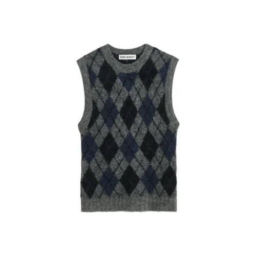 OUR LEGACY FW24 Майка Мужская Серого цвета