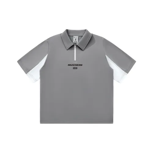 Skechers Yazhuan Series Поло Унисекс Серый