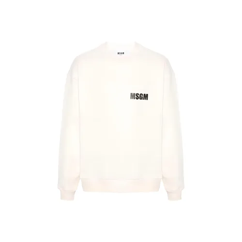 MSGM Vanilla White Мужские Свитшоты