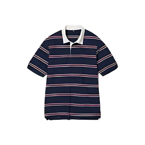 UNIQLO Поло Унисекс Темно-синий