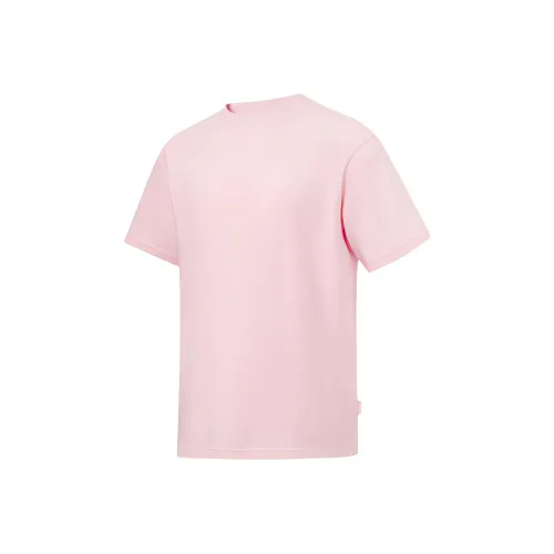 LINING Китай Li NING Новый светло-розовый унисекс футболка