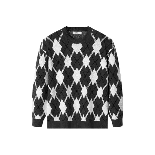 GXG Серый Белый Клетка Мужской Трикотаж