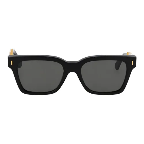 Retrosuperfuture Ацетат Прямоугольные Солнцезащитные очки Женские Черные