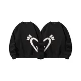 [Свяжитесь со службой поддержки клиентов для регулировки размера] Черный (M Большой Бархат Сердце Нижний Этикетка) + Черный (M Большой Бархат Сердце Правая сторона Нижний Этикетка)