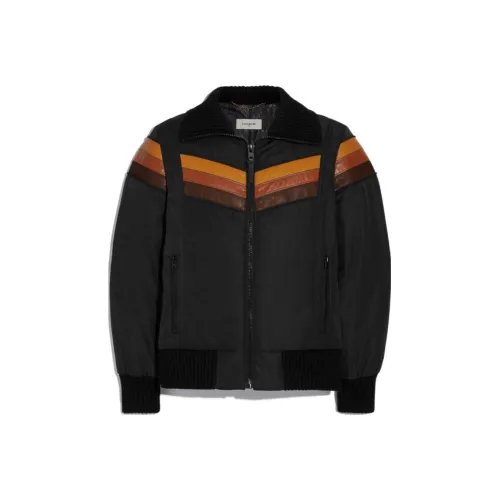 COACH Мужские черные куртки