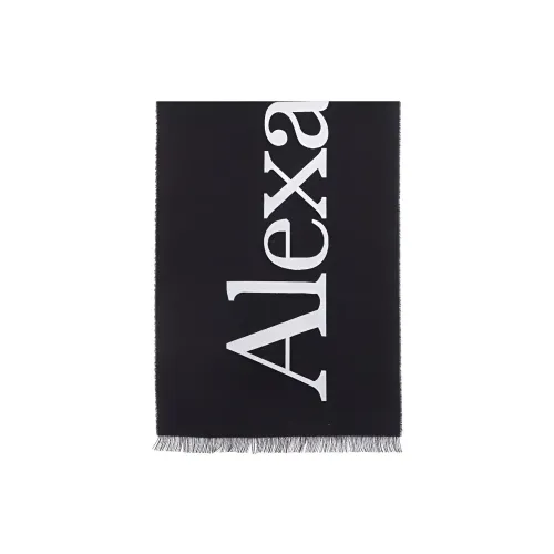 Alexander McQueen Шерсть Вязаные Шарфы Мужской Черный
