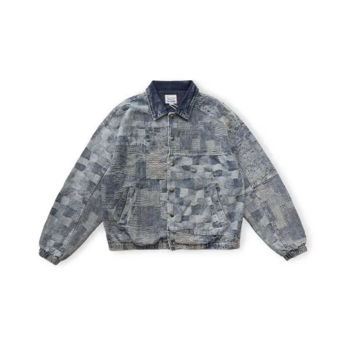 TEKABLU Loose Fit Куртка Унисекс Джинсовый Синий