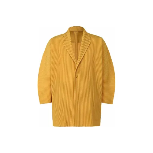 Homme Plissé Issey Miyake Желтые Мужские Куртки