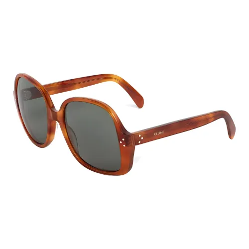 CELINE Ацетат Нерегулярная форма Солнцезащитные очки Унисекс Коричневый