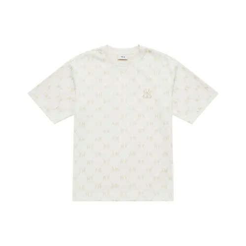 MLB MONOGRAM Коллекция New York Yankees SS25 T-Shirt Унисекс Айвори