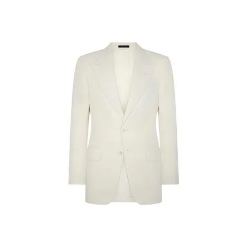 TF SS25 Бизнес-костюм Пальто Мужской Белый