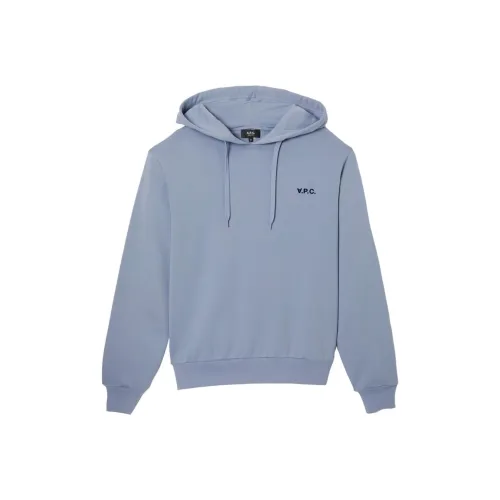 A.P.C SS25 Свитшот Мужской Светло-Синий