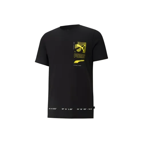 PUMA Цифровая футболка мужская черная