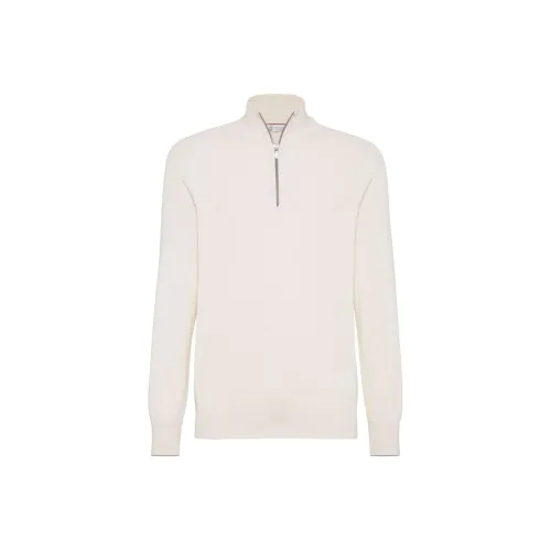 BRUNELLO CUCINELLI FW24 Трикотаж Мужской Светлый Бежевый