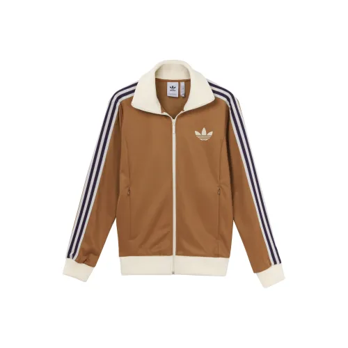Adidas Originals Clover Series Outfit Куртка Осенняя Мужская Коричневая
