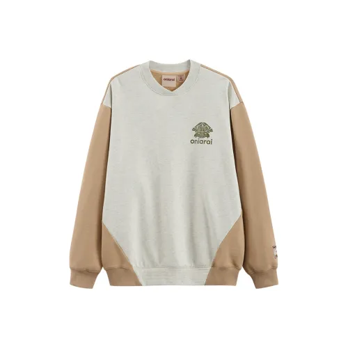 ONIARAI Хаки Мужские Свитшоты