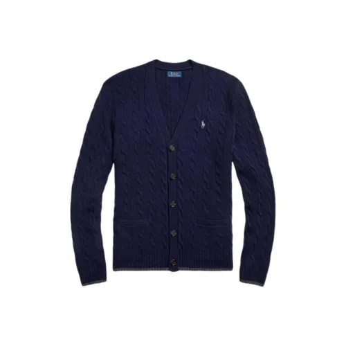 Polo Ralph Lauren FW24 Трикотаж Мужской Hunter Темно-синий