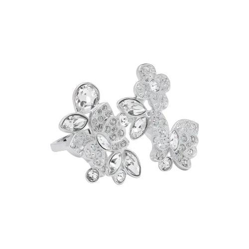 Swarovski Rhodium-покрытый металл Crystal Rings Женское серебро