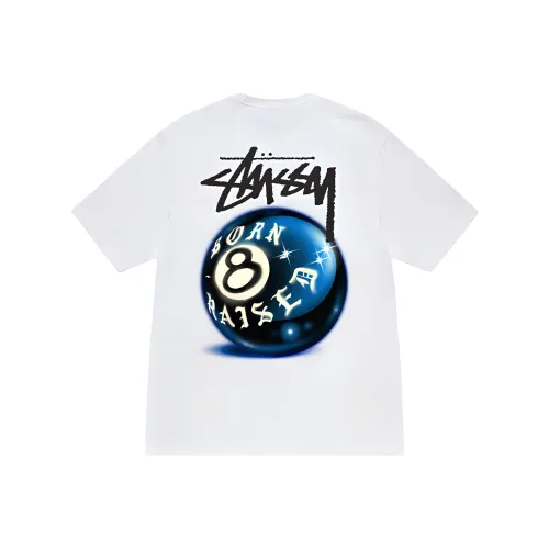 Stussy X born x raised Co TITLED SERIES Белая унисекс футболка