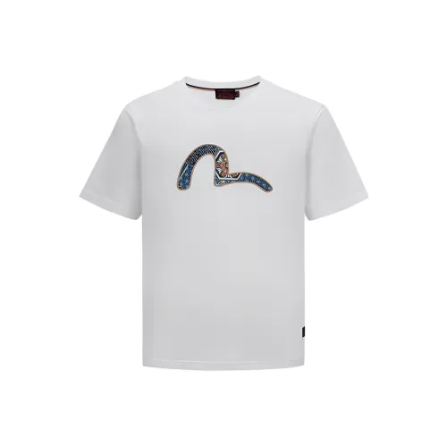 EVISU Белая Мужская T-Рубашка