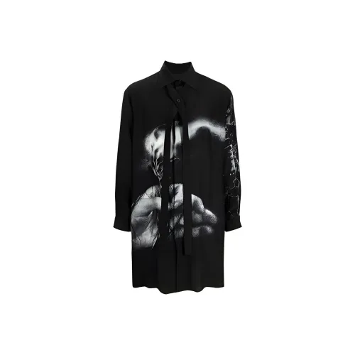 Yohji Yamamoto Черные Мужские Рубашки