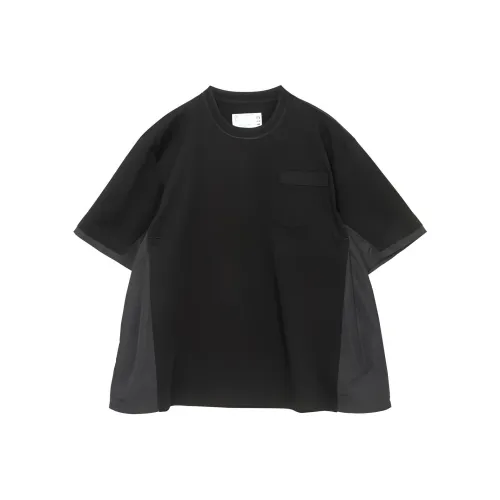 Sacai совместная черная мужская футболка