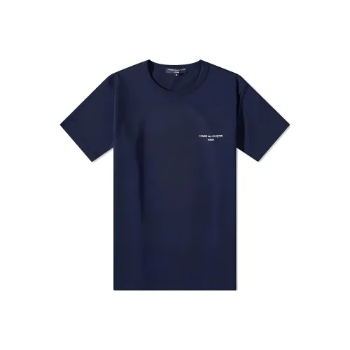 COMME Des GARCONS HOMME PLUS Темно-синие мужские футболки