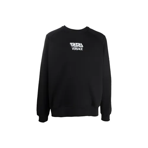 VERSACE Мужские черные свитшоты