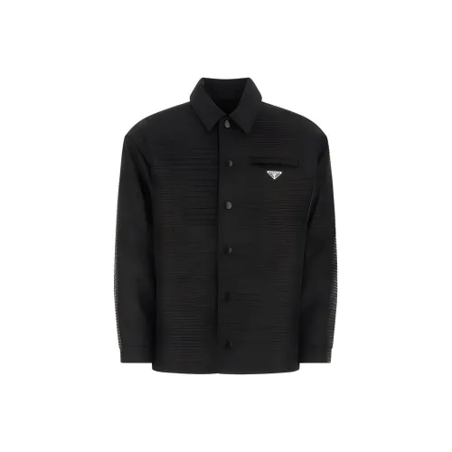 PRADA Мужские черные куртки