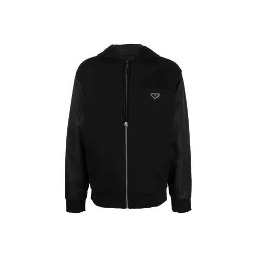 PRADA Мужские черные куртки