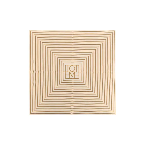 TOTEME Шелковые шарфы для женщин бежевый