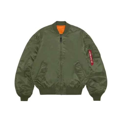 Alpha Industries Свободный крой Куртка Мужская Зеленая