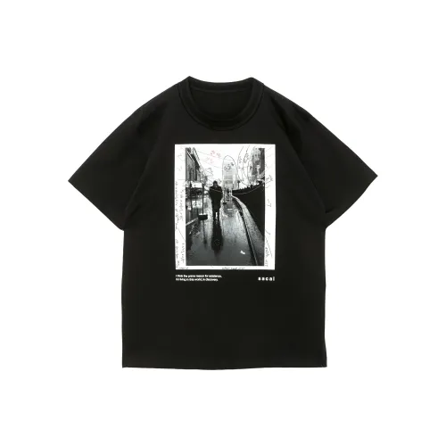 sacai James Dean Collaboration Черная Унисекс Футболка