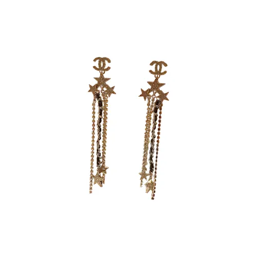CHANEL Серьги Золотые/черные Женские