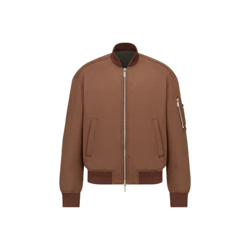 DIOR FW22 Куртки и Пальто Мужской Мокко Коричневый