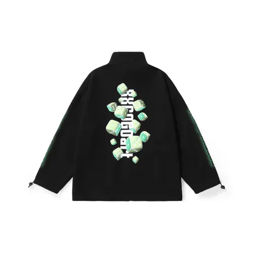 XXGOGO Loose Fit Jacket Unisex Black XXGOGO Свободный крой куртка унисекс черный