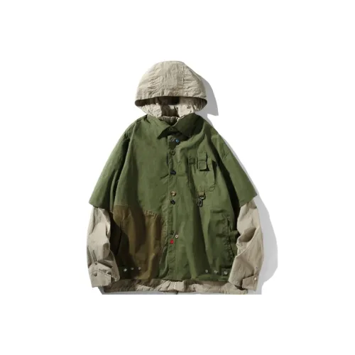 A SQUARE ROOT Куртка Унисекс Зеленый