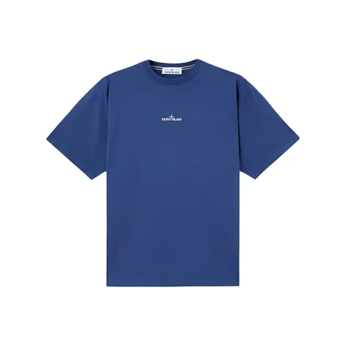 Stone Island Мужские Синие T-Рубашки