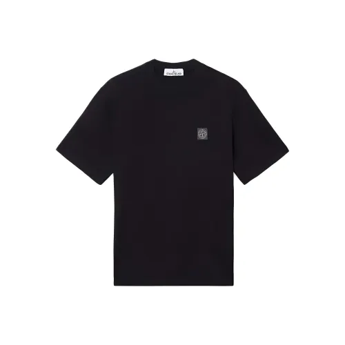 STONE ISLAND Мужские черные T-рубашки