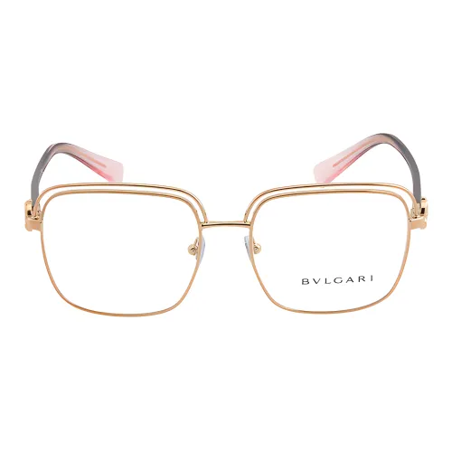 BVLGARI Металл Нерегулярная форма Оправы для очков Женские Золото