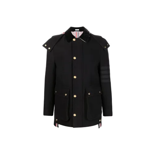 THOM BROWNE Мужские черные куртки